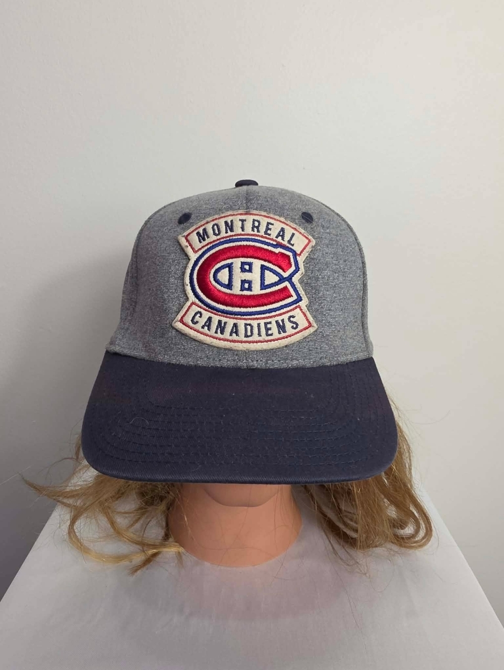 CCM Montreal Canadiens Grey and Navy Baseball Cap